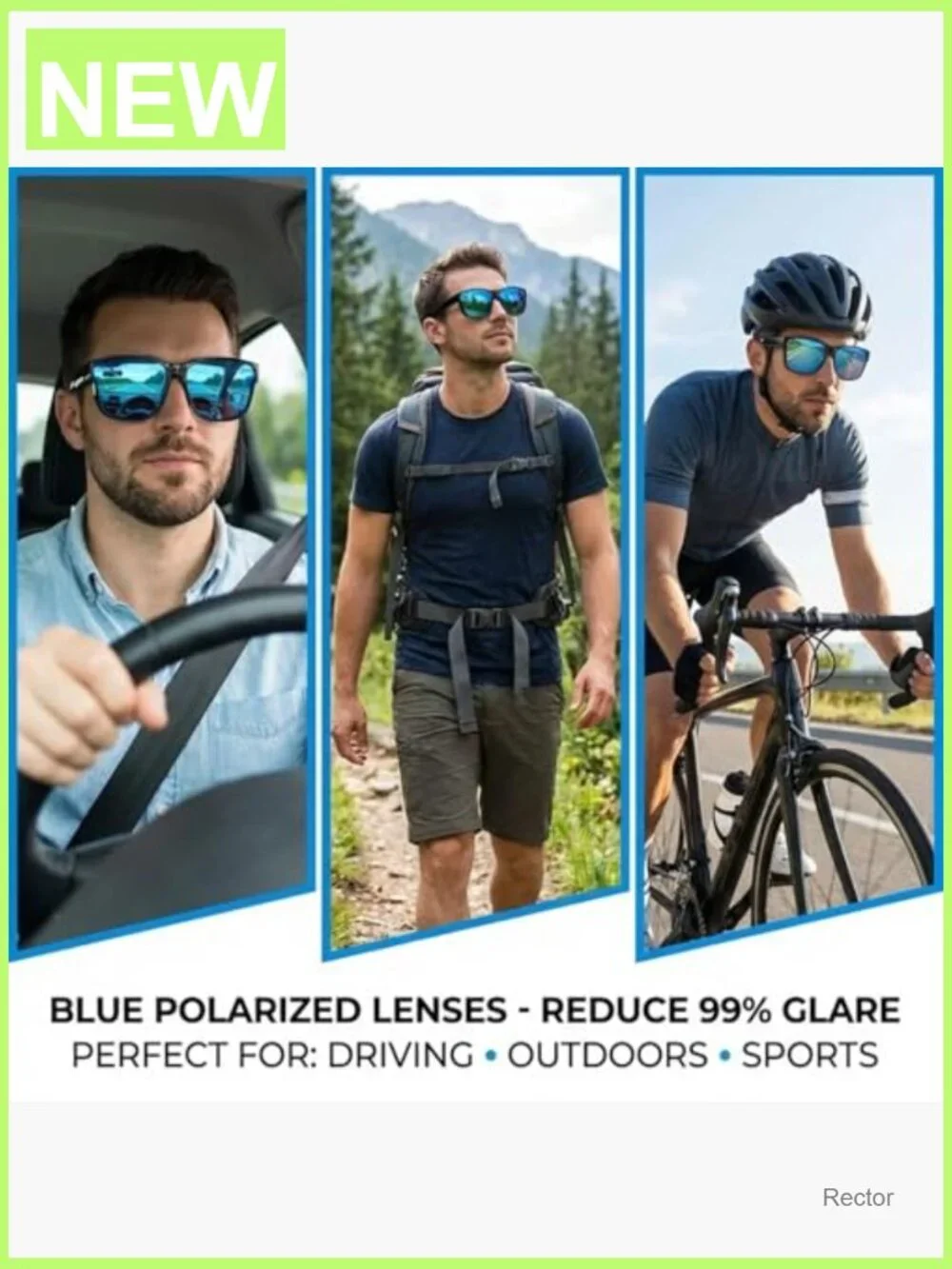 Men's Oversized Square Fit Over Sunglasses Polarized UV400 Driving Shades